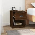 Miniatyrbillede 5 af 11: vidaXL sengeborde 2 stk. 39x39x47,5 cm konstrueret træ brunt eg -  Natborde