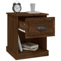 Miniatyrbillede 7 af 11: vidaXL sengeborde 2 stk. 39x39x47,5 cm konstrueret træ brunt eg -  Natborde