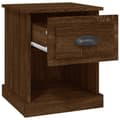 Miniatyrbillede 8 af 11: vidaXL sengeborde 2 stk. 39x39x47,5 cm konstrueret træ brunt eg -  Natborde