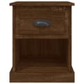 Miniatyrbillede 9 af 11: vidaXL sengeborde 2 stk. 39x39x47,5 cm konstrueret træ brunt eg -  Natborde