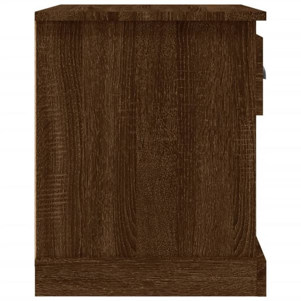 vidaXL sengeborde 2 stk. 39x39x47,5 cm konstrueret træ brunt eg -  Natborde
