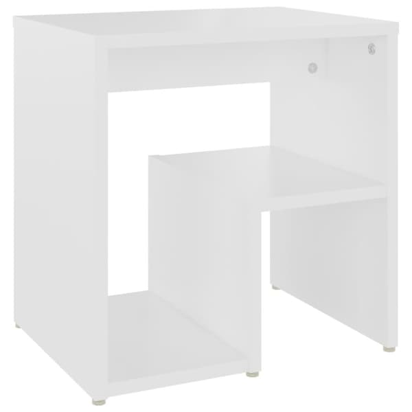vidaXL sengebord 40x30x40 cm konstrueret træ hvid -  Natborde