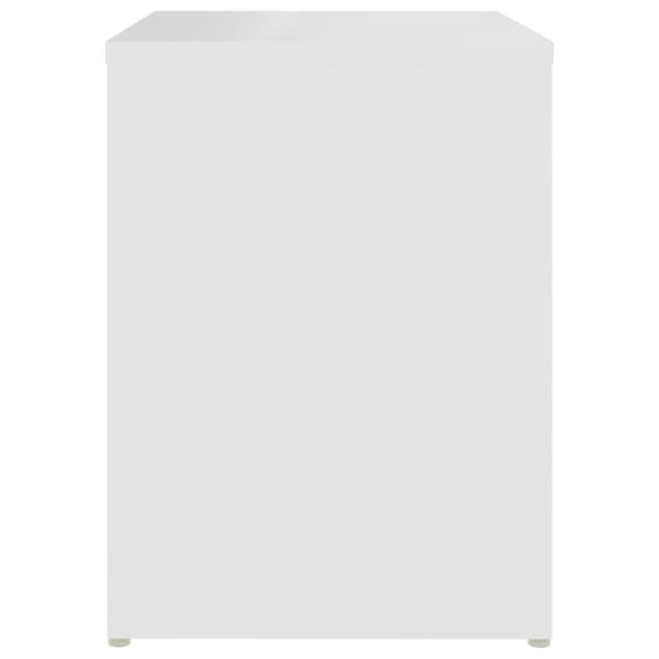 vidaXL sengebord 40x30x40 cm konstrueret træ hvid -  Natborde