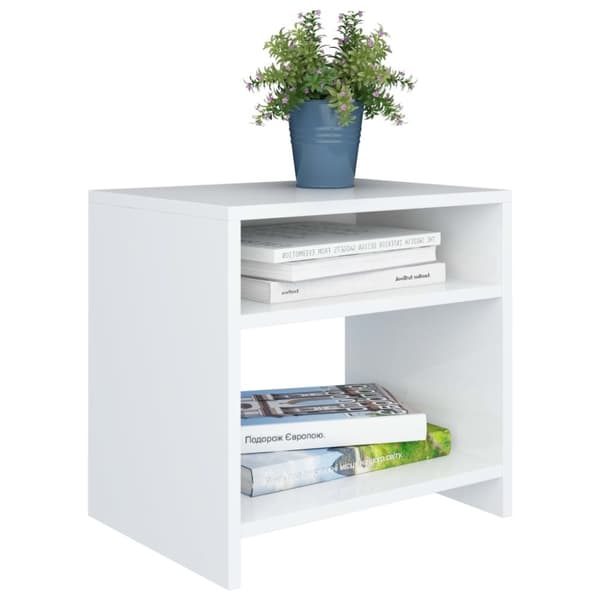 vidaXL sengeborde 2 stk. 40x30x40 cm konstrueret træ hvid - Natborde