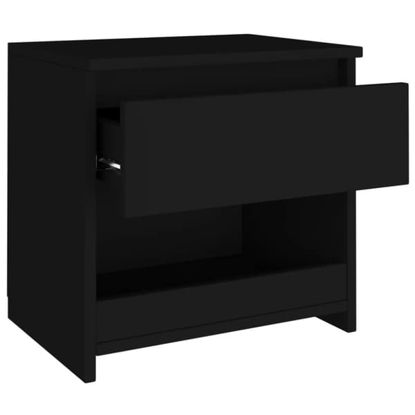 vidaXL sengeborde 2 stk. 40x30x39 cm spånplade sort - Natborde
