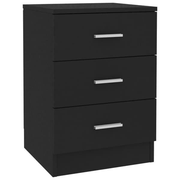 vidaXL sengeborde 2 stk. 38x35x56 cm konstrueret træ sort - Natborde