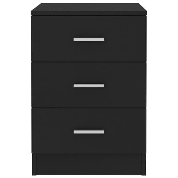 vidaXL sengeborde 2 stk. 38x35x56 cm konstrueret træ sort - Natborde