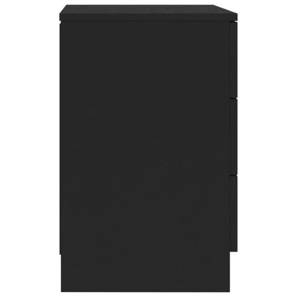 vidaXL sengeborde 2 stk. 38x35x56 cm konstrueret træ sort - Natborde