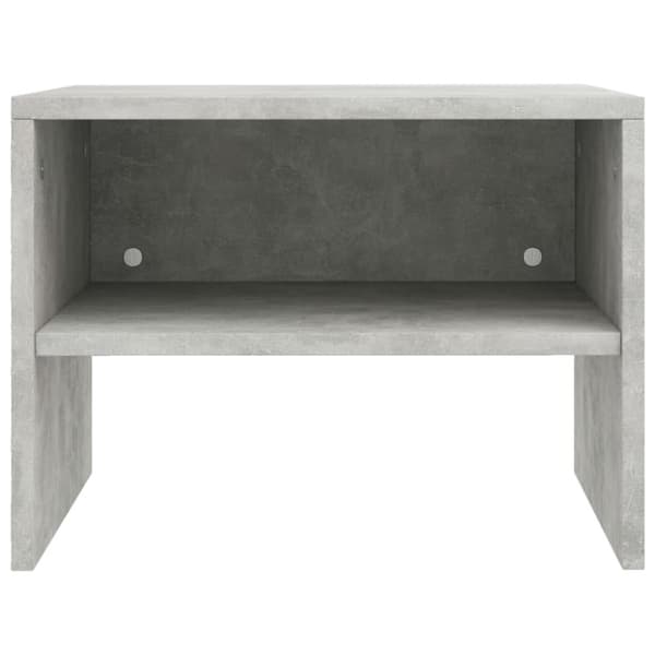 vidaXL Sängbord 2 st betonggrå 40x30x30 cm konstruerat trä - Nattduksbord