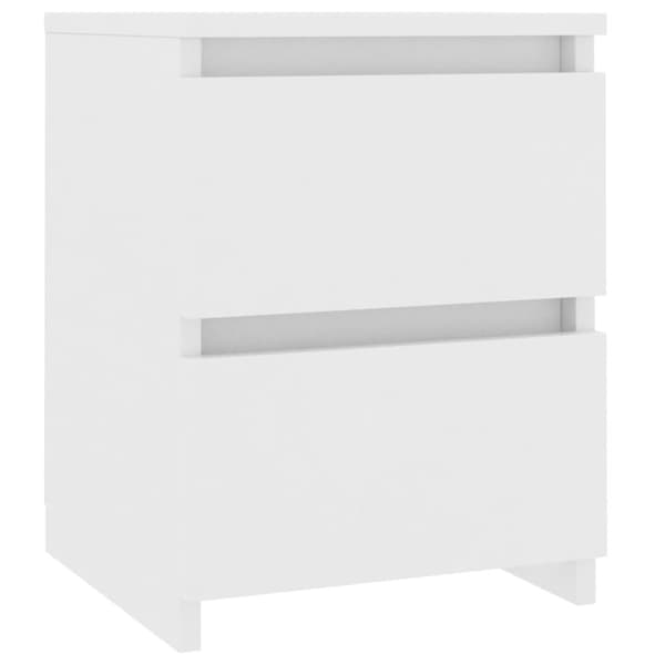 vidaXL sengeborde 2 stk. 30x30x40 cm konstrueret træ hvid - Natborde