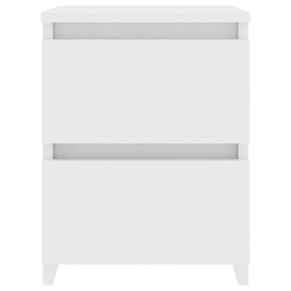 vidaXL sengeborde 2 stk. 30x30x40 cm konstrueret træ hvid - Natborde