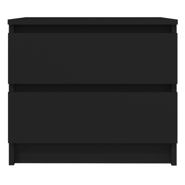 vidaXL sengeskabe 2 stk. 50x39x43,5 cm spånplade sort - Natborde