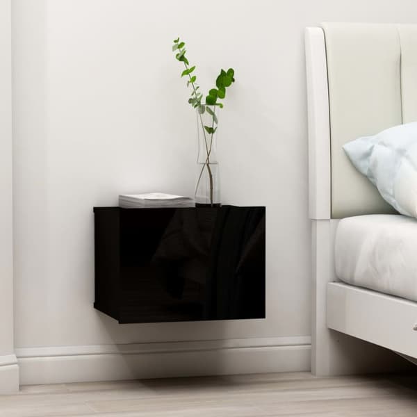 vidaXL Yöpöytä musta 40x30x30 cm tekninen puu -  Yöpöydät
