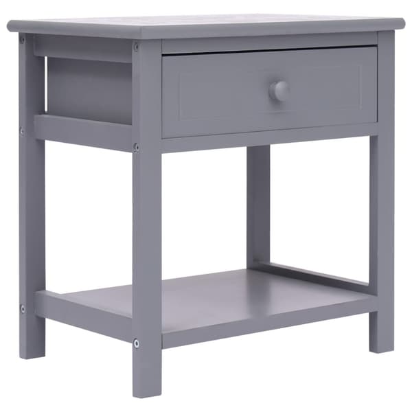 vidaXL Yöpöydät 2kpl harmaa 40x29x42 cm keisaripuu - Yöpöydät
