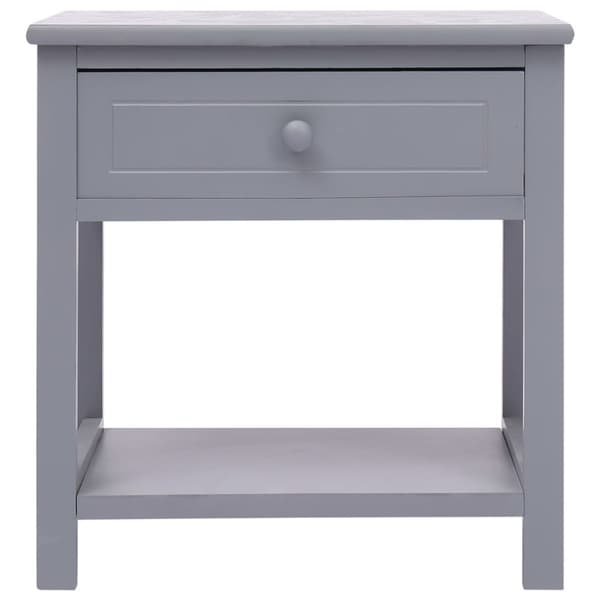 vidaXL Yöpöydät 2kpl harmaa 40x29x42 cm keisaripuu - Yöpöydät