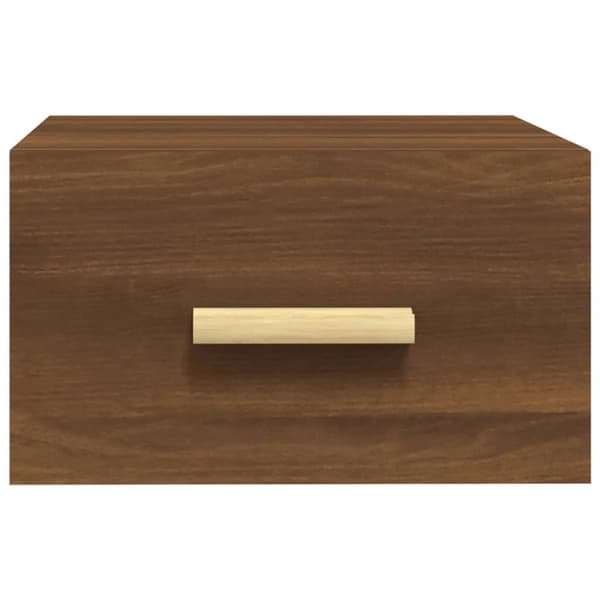 vidaXL væghængte sengeborde 2 stk. 35x35x20 cm brun egetræsfarve -  Natborde