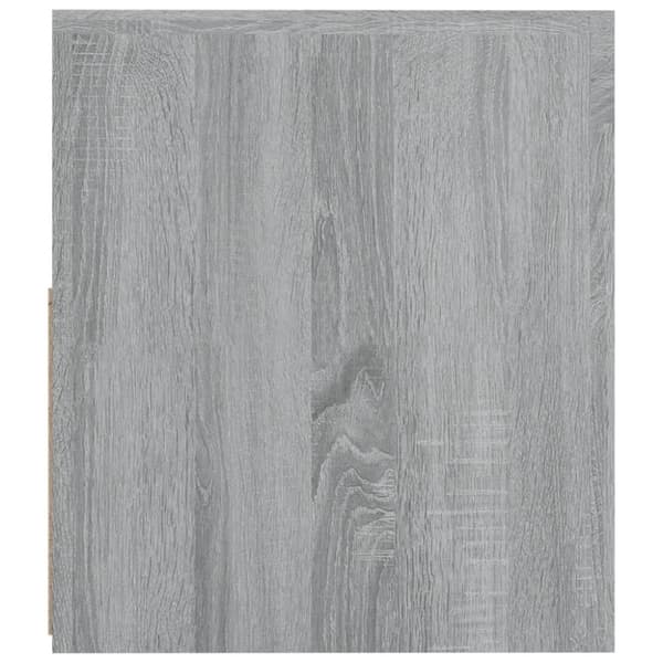 vidaXL sengeborde med LED-lys 2 stk. 60x35x40 cm grå sonoma-eg - Natborde