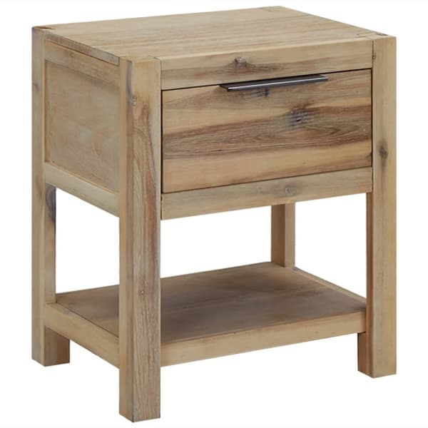 vidaXL natborde med skuffer 2 stk. 40x30x48 cm massivt akacietræ - Natborde