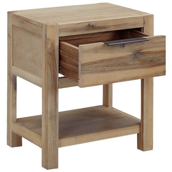 vidaXL natborde med skuffer 2 stk. 40x30x48 cm massivt akacietræ - Natborde