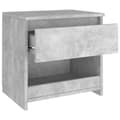 Miniatyrbillede 8 af 9: vidaXL sengeborde 2 stk. 40x30x39 cm spånplade betongrå -  Natborde