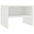 Miniatyrbillede 5 af 8: vidaXL sengeborde 2 stk. 40x30x30 cm konstrueret træ hvid -  Natborde