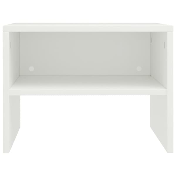 vidaXL sengeborde 2 stk. 40x30x30 cm konstrueret træ hvid - Natborde