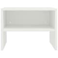 Miniatyrbillede 6 af 8: vidaXL sengeborde 2 stk. 40x30x30 cm konstrueret træ hvid -  Natborde