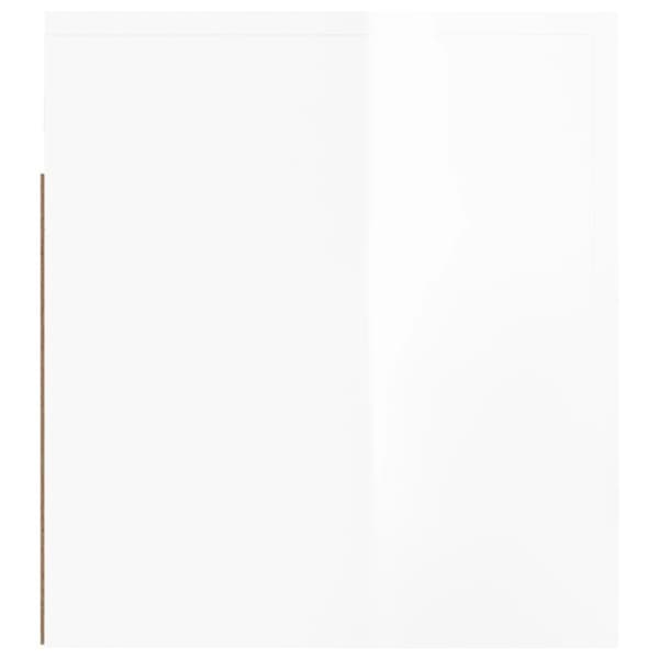 vidaXL væghængte sengeborde 2 stk. 50x36x40 cm hvid højglans - Natborde