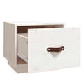 Miniatyrbillede 7 af 10: vidaXL sengeborde 2 stk. 40x34x35 cm massivt fyrretræ hvid -  Natborde