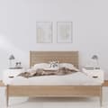 Miniatyrbillede 2 af 10: vidaXL sengeborde 2 stk. 40x34x35 cm massivt fyrretræ hvid -  Natborde
