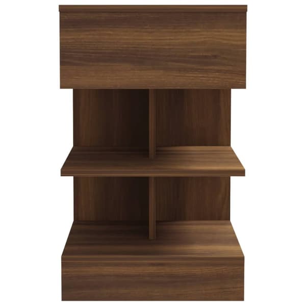 vidaXL sengebord 40x35x65 cm konstrueret træ brun egetræsfarve - Natborde