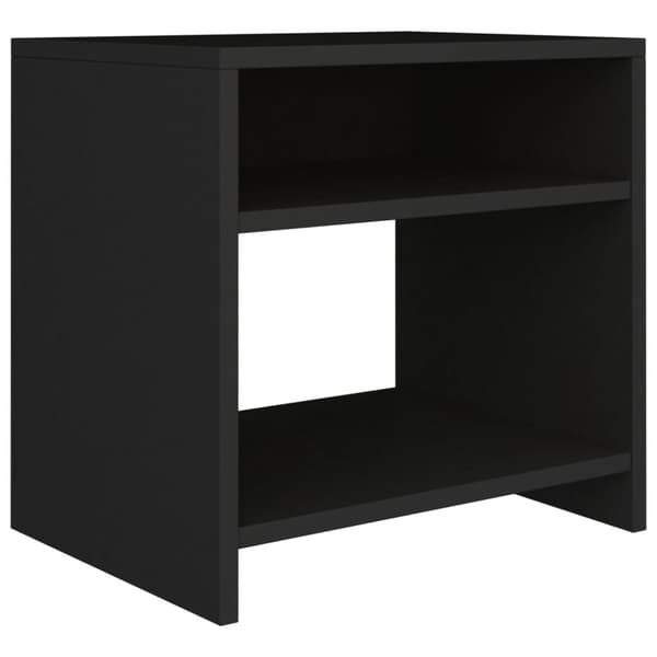 vidaXL Sängbord svart 40x30x40 cm konstruerat trä - Nattduksbord