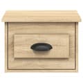 Pikkukuva 8 / 11: vidaXL Seinäkiinnitettävät yöpöydät 2 kpl Sonoma-tammi 41,5x36x28 cm -  Yöpöydät