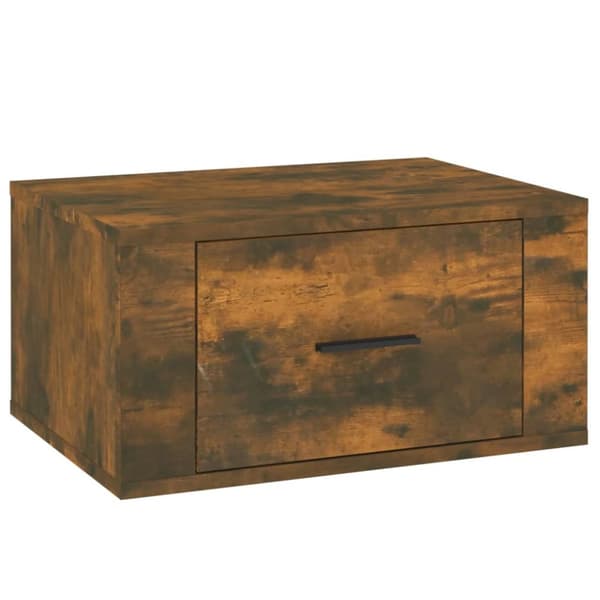 vidaXL væghængte sengeborde 2 stk. 50x36x25 cm røget egetræsfarve - Natborde