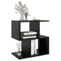 Miniatyrbillede 5 af 8: vidaXL sengeskab 50x30x51,5 cm spånplade sort -  Natborde
