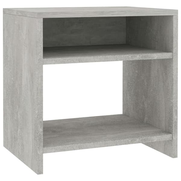 vidaXL sengebord 40x30x40 cm konstrueret træ Betongrå - Natborde