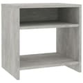 Miniatyrbillede 3 af 7: vidaXL sengebord 40x30x40 cm konstrueret træ Betongrå -  Natborde