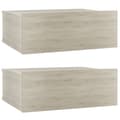 Pikkukuva 3 / 8: vidaXL Kelluvat yöpöydät 2 kpl Sonoma tammi 40x30x15 cm tekninen puu -  Yöpöydät