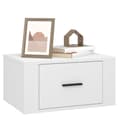 Miniatyrbillede 5 af 11: vidaXL væghængte sengeborde 2 stk. 50x36x25 cm hvid -  Natborde