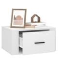 Miniatyrbillede 6 af 11: vidaXL væghængte sengeborde 2 stk. 50x36x25 cm hvid -  Natborde