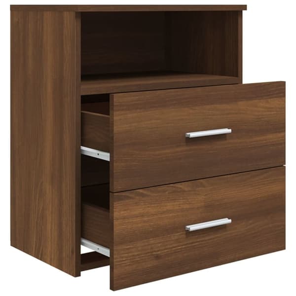 vidaXL Yöpöydät 2 kpl ruskea tammi 50x32x60 cm - Yöpöydät