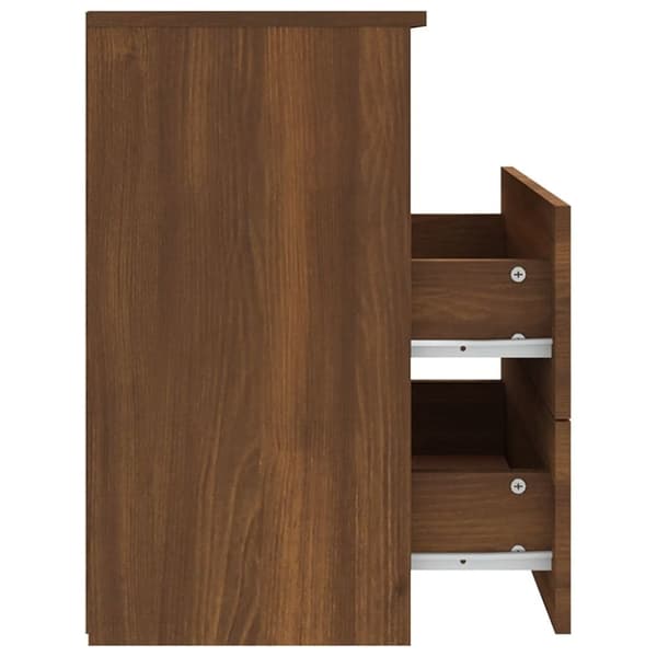 vidaXL Yöpöydät 2 kpl ruskea tammi 50x32x60 cm - Yöpöydät