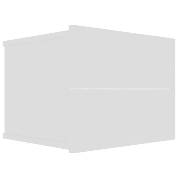 vidaXL Sängbord vit 40x30x30 cm konstruerat trä - Nattduksbord