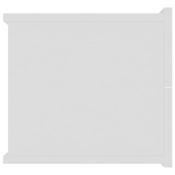 vidaXL Sängbord vit 40x30x30 cm konstruerat trä - Nattduksbord