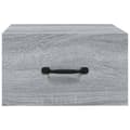 Pikkukuva 6 / 11: vidaXL Seinäkiinnitettävät yöpöydät 2 kpl harmaa Sonoma 35x35x20 cm -  Yöpöydät