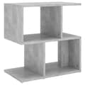 Miniatyrbillede 3 af 8: vidaXL sengeskab 50x30x51,5 cm spånplade betongrå -  Natborde