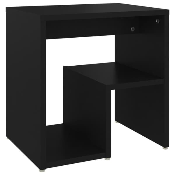 vidaXL Sängbord svart 40x30x40 cm konstruerat trä -  Nattduksbord