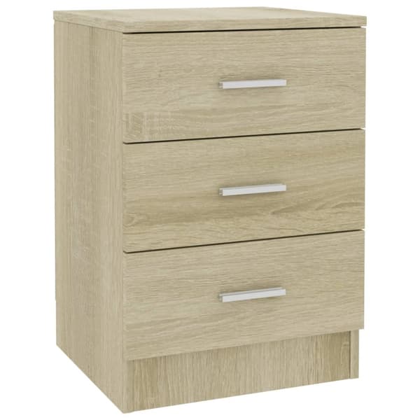 vidaXL sengeborde 2 stk. 38x35x56 cm konstrueret træ sonoma-eg -  Natborde