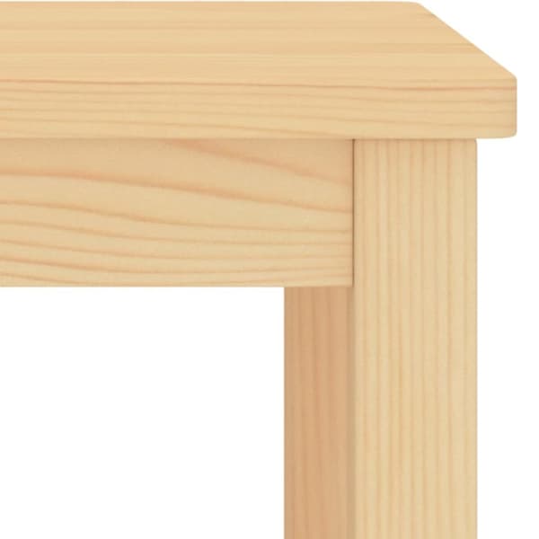 vidaXL sengebord 35x30x47 cm massivt fyrretræ lys træfarve - Natborde