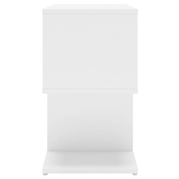 vidaXL Sidoskåp vit 50x30x51,5 cm konstruerat trä -  Nattduksbord
